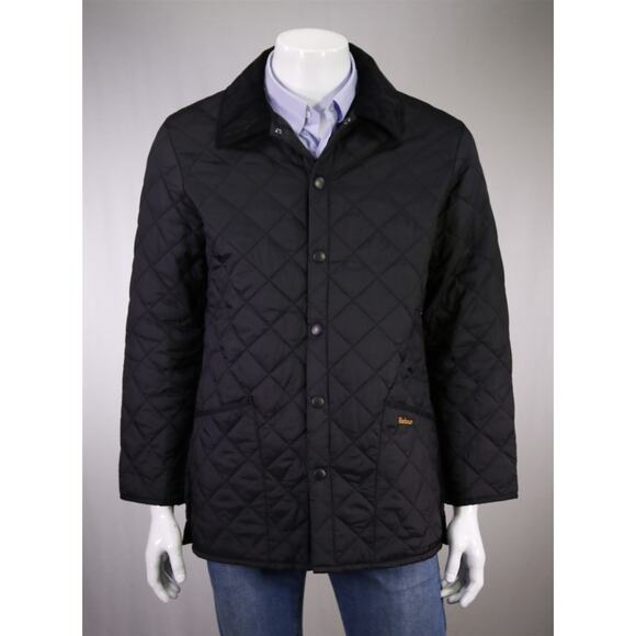 Barbour Men's Liddesdale Black Diamond Quilted Jacket Small - Picture 1 of 11